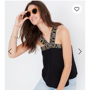 Madewell Embroidered Swing Sweater Tank w/ Tags